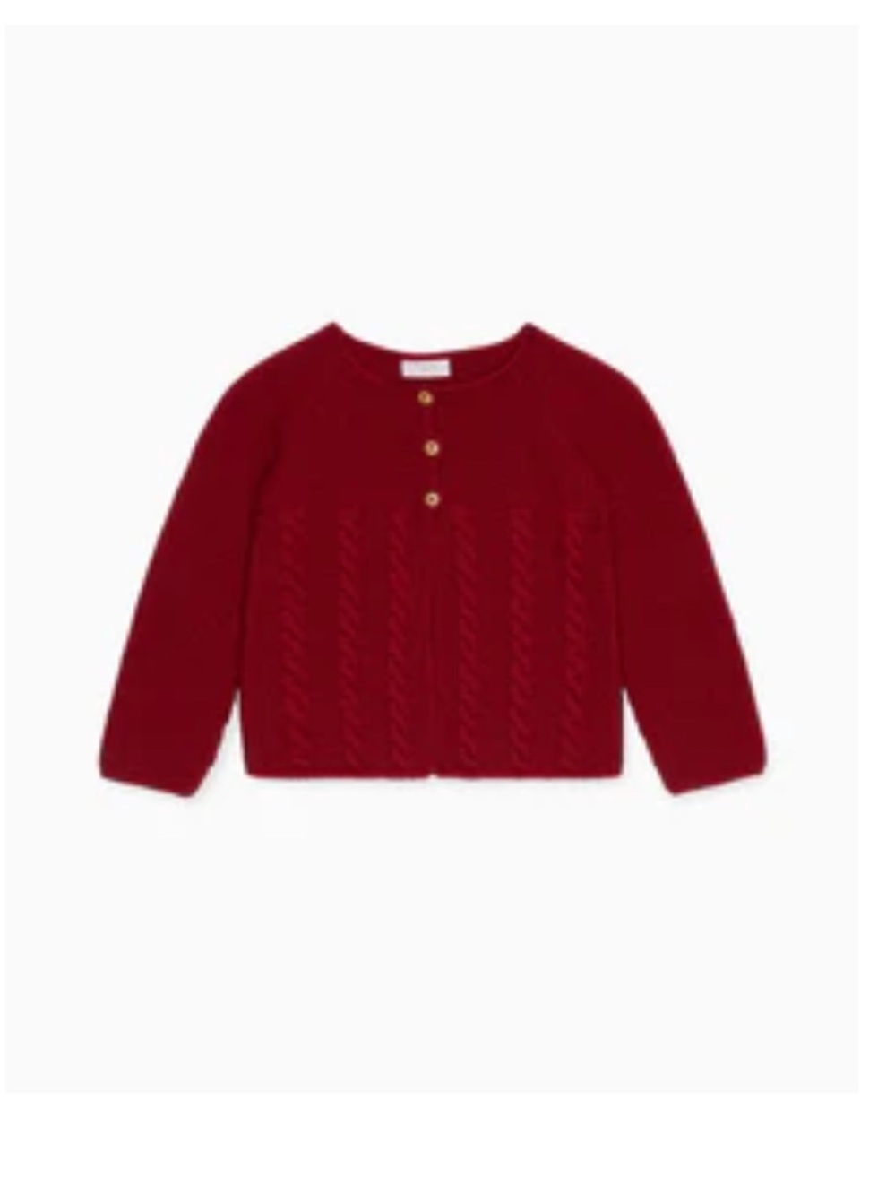La Coqueta mela merino baby cardigan and bonnet